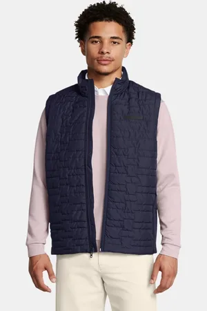 Under Armour Herenbodywarmer Drive Pro Midnight Marineblauw / Metalen Zilver L