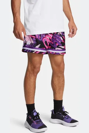 Under Armour Herenshorts Curry Statement Zwart / Lavish / Rebel Roze L