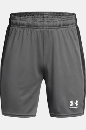 Under Armour Jongensshorts Challenger Knit Castlerock / Wit YLG (149 - 160 cm)