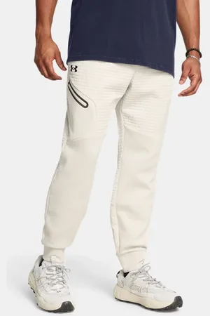 Under Armour Herenjoggingbroek Unstoppable Fleece Grid Summit Wit / Zwart 3XL