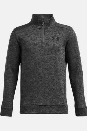 Under Armour Armour Fleece® met korte rits voor jongens Castlerock / Zwart YLG (149 - 160 cm)
