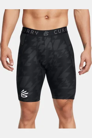 Under Armour Herenshorts Curry HeatGear® Printed Zwart / Anthracite / Wit L