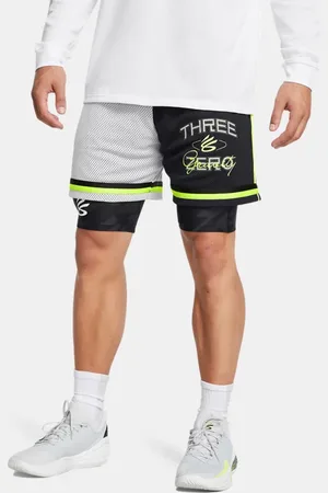 Under Armour Herenshorts Curry Statement Zwart / Halo Grijs / High Vis Geel L