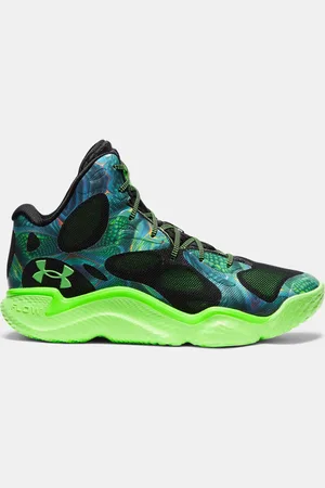 Under Armour Unisex basketbalschoenen Curry Spawn FloTro Hyper Groente / Zwart / Hyper Groente 44.5