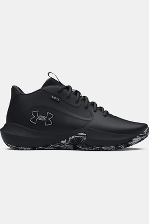 Under Armour Unisex basketbalschoenen Lockdown 7 Zwart / Zwart / Metalen Zilver 44.5