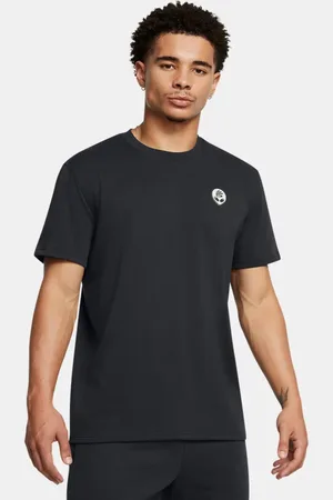 Under Armour T-shirt voor heren Curry Alien Heavyweight Zwart / Hyper Groente L