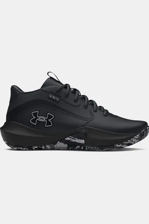 Under Armour Basketbalschoenen Grade School Lockdown 7 Zwart / Zwart / Metalen Zilver 35.5
