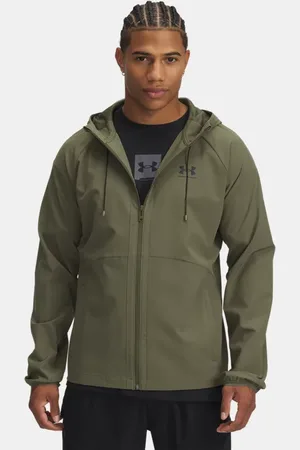 Under Armour Herenwindjack Stretch Woven Marine OD Groente / Zwart 3XL