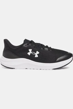 Under Armour Jongenshardloopschoenen Grade School Pursuit 4 Zwart / Zwart / Wit 35.5