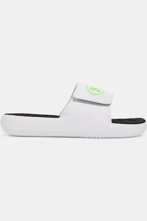 Under Armour Herenslippers Ignite Pro 8 Wit / Wit / Hyper Groente 44