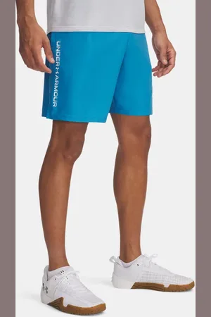 Under Armour Herenshorts Tech™ Woven Wordmark Ether Blauw / Wit 3XL