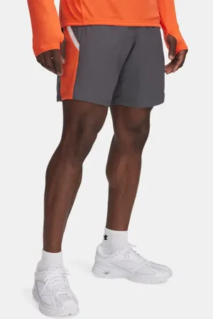 Under Armour Herenshorts Tech™ Utility Castlerock / Fire / Wit L