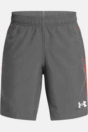 Under Armour Jongensshorts Tech™ Utility Woven Castlerock / Fire / Reflecterend YMD (137 - 149 cm)