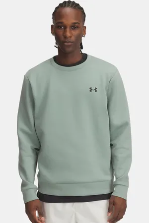 Under Armour Herentrui Unstoppable Fleece Crew Silica Groente / Zwart 3XL