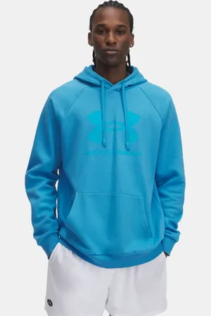 Under Armour Herenhoodie Rival Fleece Logo Ether Blauw / Blauw Topaz 3XL