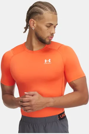 Under Armour HeatGear®-shirt voor heren met korte mouwen Fire / Wit 3XL