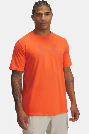 Under Armour Herenshirt Reflective Big Logo met korte mouwen Fire / Rich Oranje L