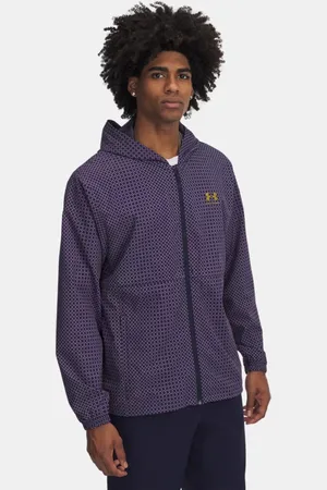 Under Armour Herenwindjack Holiday Vibe Midnight Marineblauw / Purper Prime / Metalen Goud L