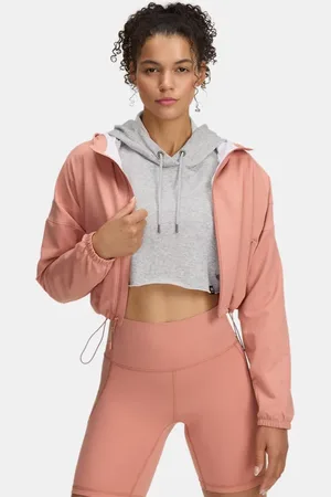 Under Armour Damesjack Unstoppable Woven Canyon Roze / Canyon Roze L
