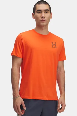 Under Armour Herentop Run 96 met korte mouwen Fire / Downpour Grijs L