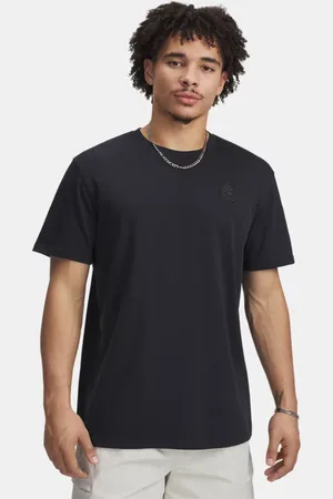 Under Armour Herenshirt Curry Heavyweight Trend Zwart / Zwart L