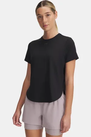 Under Armour Damesshirt Launch Elite met korte mouwen Zwart / Reflecterend L