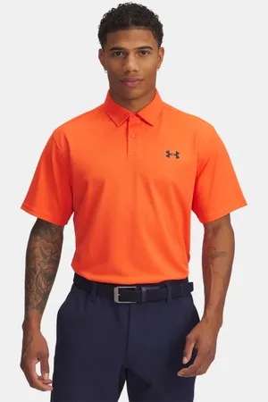 Under Armour Herenpolo Tee To Green Pique Fire / Zwart L