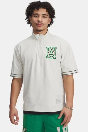 Under Armour Herenshirt Courtside Steen / Zwart / Team Kelly Groente L