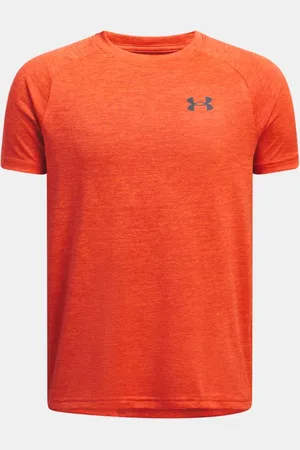 Under Armour Jongensshirt Tech™ 2.0 met korte mouwen Fire / Castlerock YLG (149 - 160 cm)