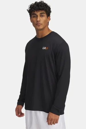 Under Armour Herentop Workwear Logo met korte mouwen Zwart / Wit / Blaze Oranje XL