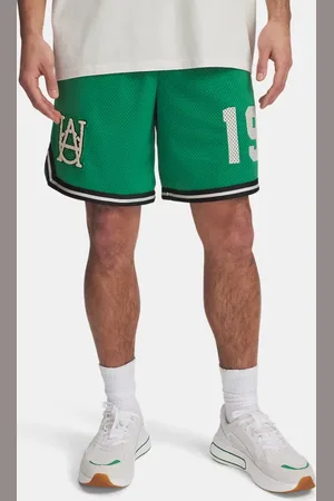 Under Armour Herenshorts Courtside Hoops Team Kelly Groente / Steen / Zwart L