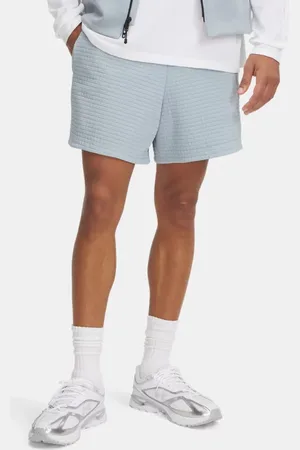 Under Armour Herenshorts Unstoppable Fleece Grid Harbor Blauw / Zwart 3XL