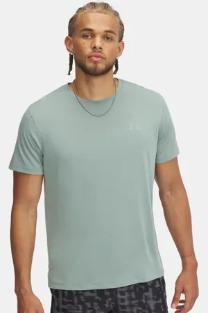 Under Armour Launch-shirt voor heren met korte mouwen Silica Groente / Reflecterend 3XL