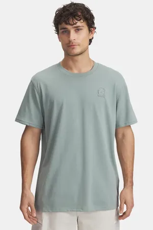 Under Armour Herenshirt Curry Heavyweight Trend Silica Groente / Silica Groente L