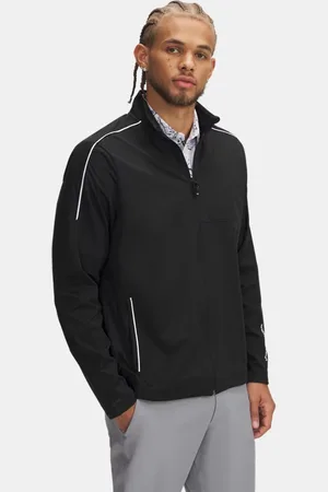 Under Armour Herentop Drive Wind met volledige rits Zwart / Wit 3XL
