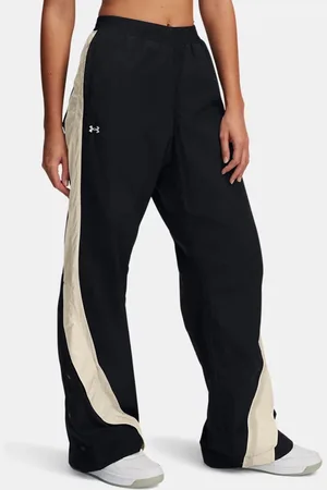 Under Armour Damesbroek Icon Crinkle Tear-Away Zwart / Steen L