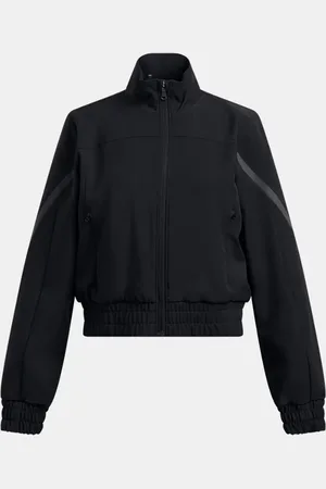 Under Armour Meisjesjack Unstoppable Crop Zwart / Zwart / Zwart YLG (149 - 160 cm)