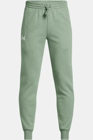Under Armour Jongensjoggingbroek Rival Fleece Silica Groente / Wit YLG (149 - 160 cm)