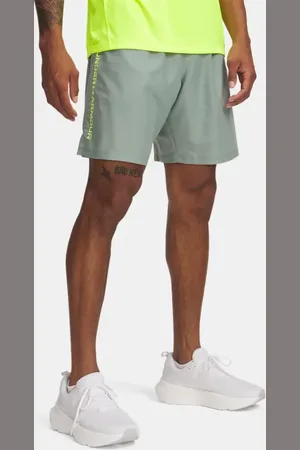 Under Armour Herenshorts Tech™ Woven Wordmark Silica Groente / High Vis Geel L