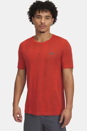 Under Armour Herenshirt Vanish Seamless met korte mouwen Fire / Castlerock L