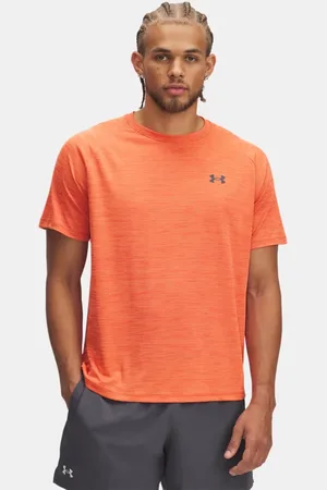 Under Armour Tech™ Textured-shirt voor heren met korte mouwen Fire / Ares Rood / Castlerock 3XL