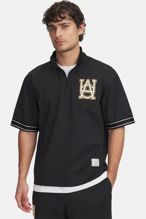 Under Armour Herenshirt Courtside Zwart / Noble Goud / Steen L