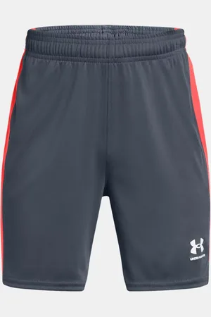 Under Armour Jongensshorts Challenger Knit Downpour Grijs / Fire / Wit YLG (149 - 160 cm)