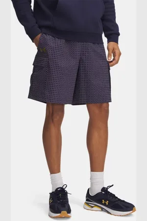 Under Armour Herenshorts Holiday Vibe Cargo Midnight Marineblauw / Purper Prime / Metalen Goud 3XL