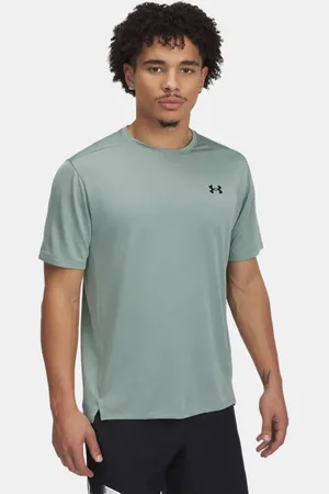 Under Armour Herentop Tech™ Vent Jacqrd met korte mouwen Silica Groente / Zwart 3XL