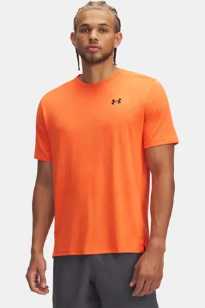 Under Armour Herentop Tech™ Vent Jacqrd met korte mouwen Fire / Zwart L