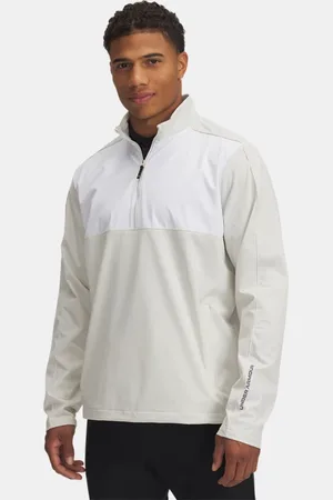 Under Armour Herentop Drive Wind met halflange rits Summit Wit / Wit / Castlerock L
