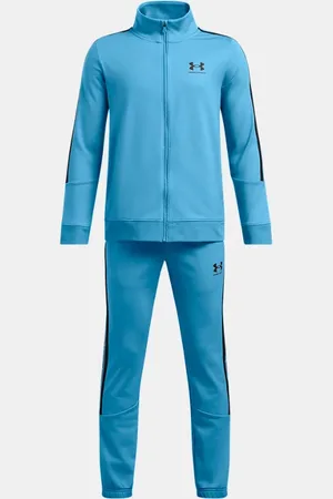Under Armour Jongenstrainingspak Icon Knit Ether Blauw / Zwart / Zwart YLG (149 - 160 cm)