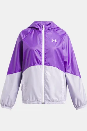 Under Armour Meisjeswindjack Sportstyle Lavish / Salt Purper / Wit YLG (149 - 160 cm)