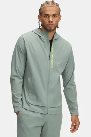 Under Armour Herenjack OutRun The Storm Silica Groente / High Vis Geel / Reflecterend L